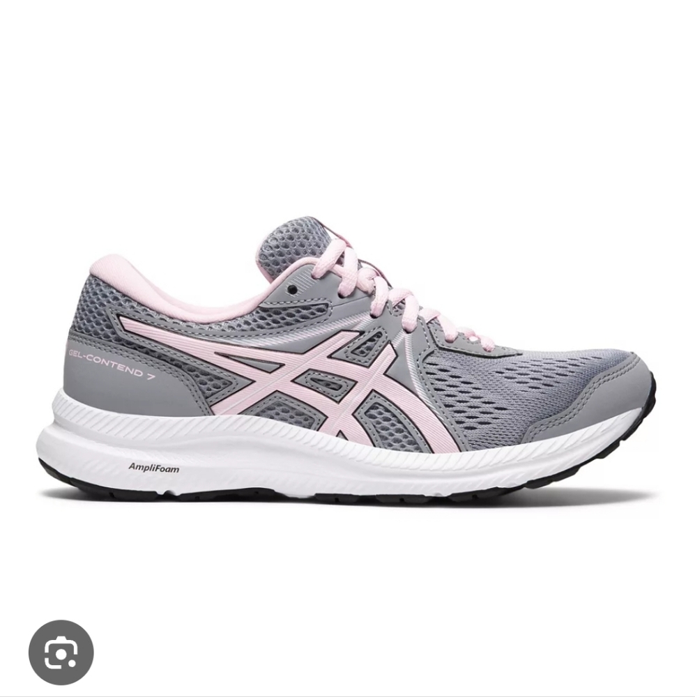 ASICS Womens Gel-Contend 7 Sheet Rock/Pink Salt Running Shoes Size 9.5